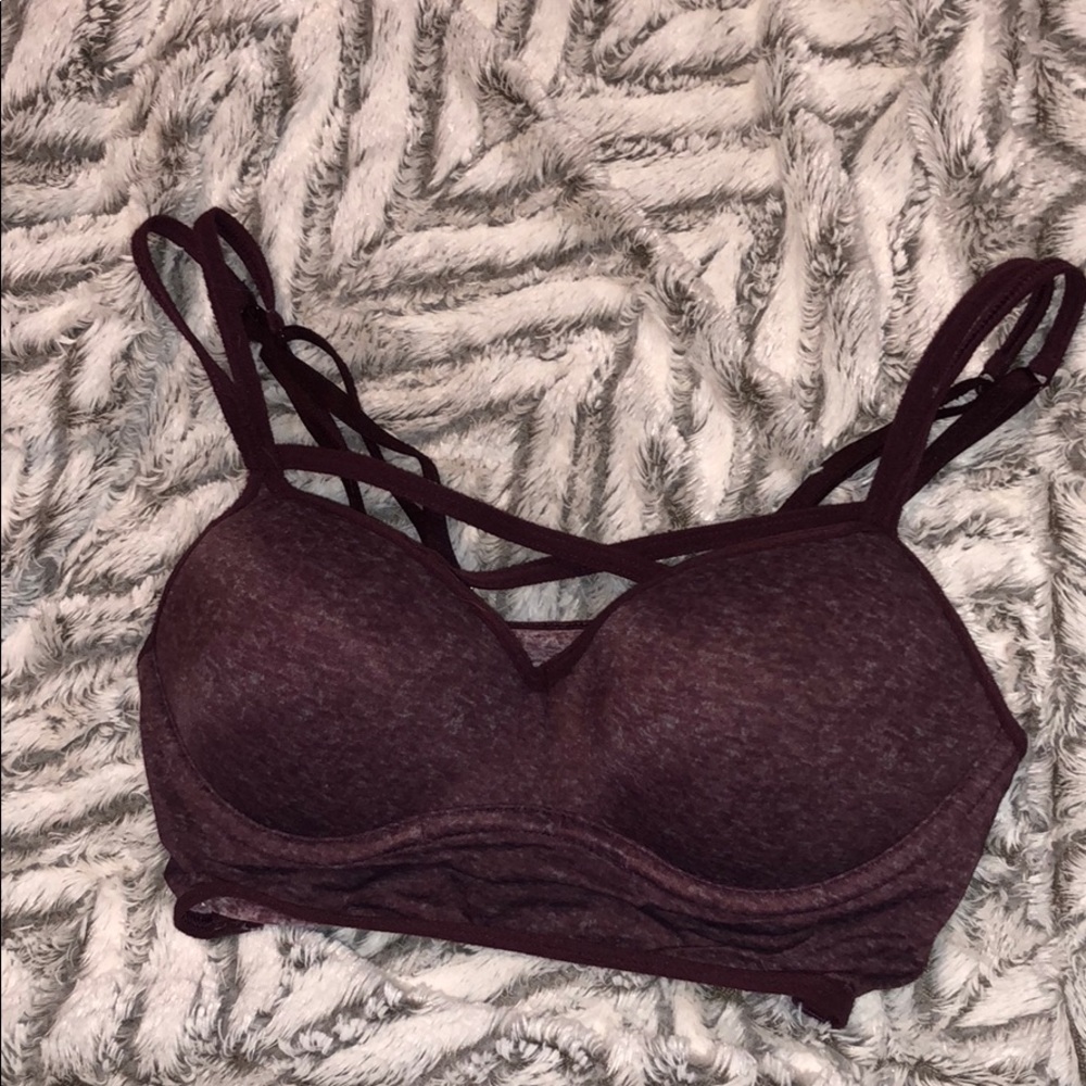 PINK strappy sports bra